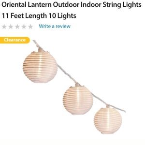 Oriental hanging lights 11ft long